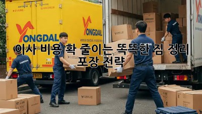 이사 비용 확 줄이는 똑똑한 짐 정리 & 포장 전략!